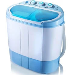 Portable 2-in-1 Washer & Dryer, Energy Efficient, Top-Loading, Blue<Pure Clean Best