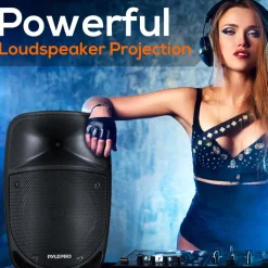 Portable Pa Speaker & Microphone System<Pyle New