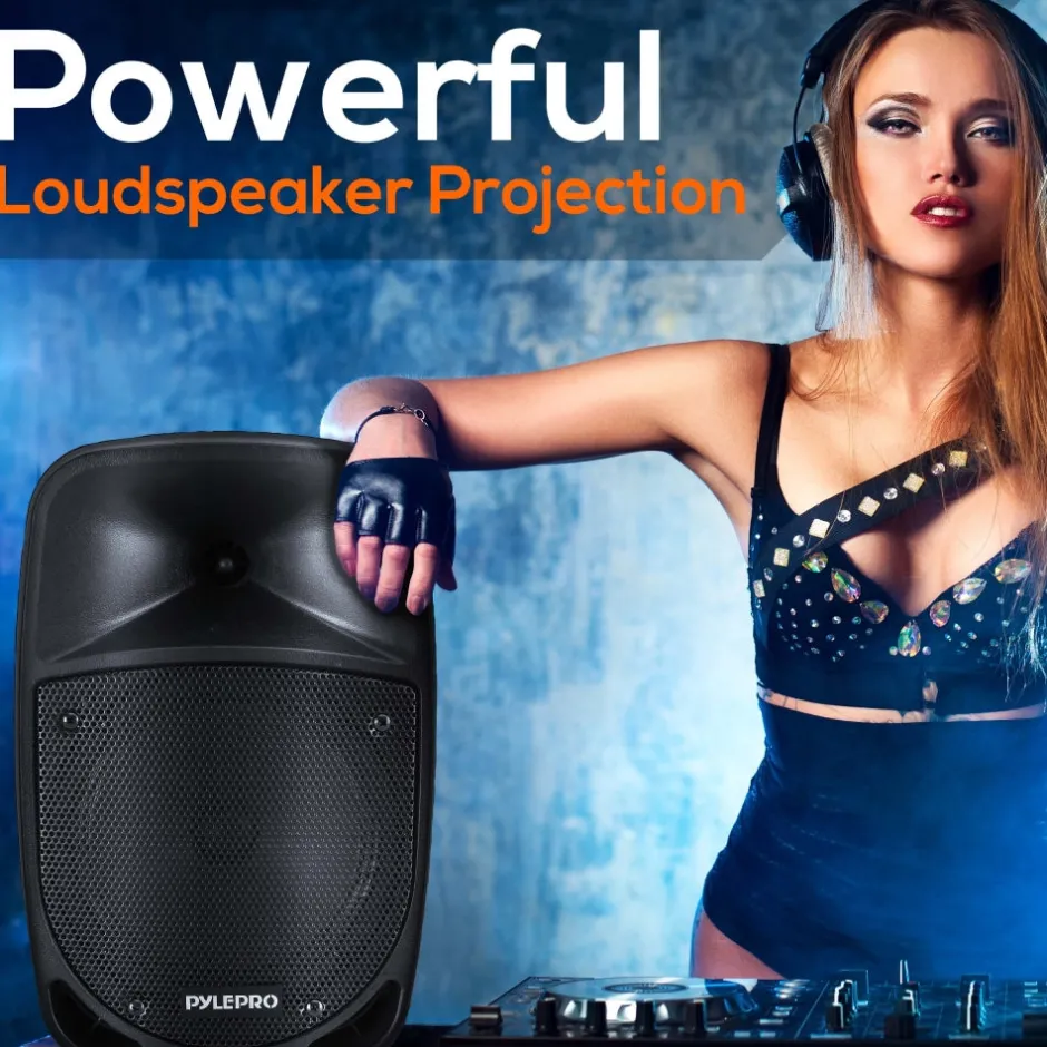 Portable Pa Speaker & Microphone System<Pyle New