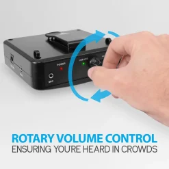 Portable PA Speaker System, Voice Amplifier, Rechargeable, USB/MP3 Playback<Pyle Online