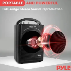 Portable PA Speaker System - Amplifies Voice - Rechargeable Battery<Pyle Sale