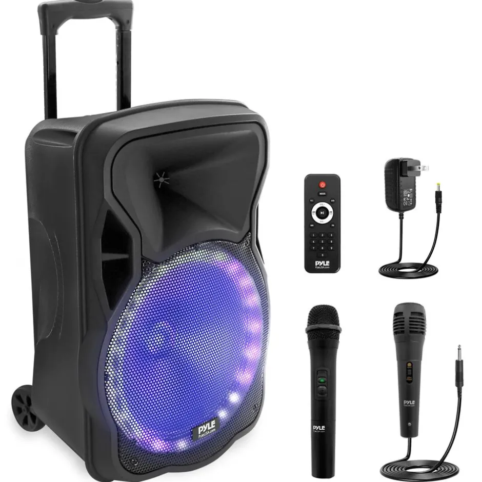 Portable Pa Speaker With Led Lights<Pyle Hot