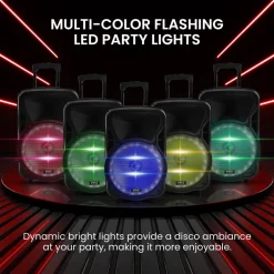 Portable Pa Speaker With Led Lights<Pyle Hot