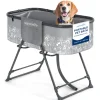 Portable Pet Bath Tub, Easy Clean, Marine Grade PVC, Gray<SereneLife