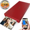 Portable Photo Printer - Instant Wireless Prints, 291dpi, Red<SereneLife Hot
