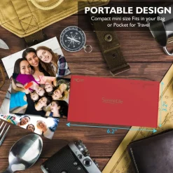 Portable Photo Printer - Instant Wireless Prints, 291dpi, Red<SereneLife Hot