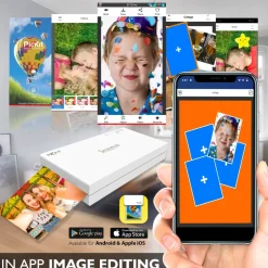 Portable Photo Printer - Instant Wireless Printing, 291dpi, Compact Size<SereneLife New