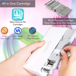 Portable Photo Printer - Instant Wireless Printing, 291dpi, Compact Size<SereneLife New