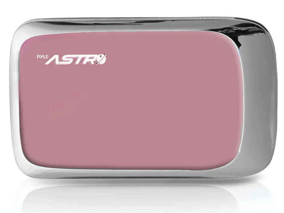 Portable Power Bank 3000mAh Long-Lasting Lithium Battery Pink<Pyle Hot