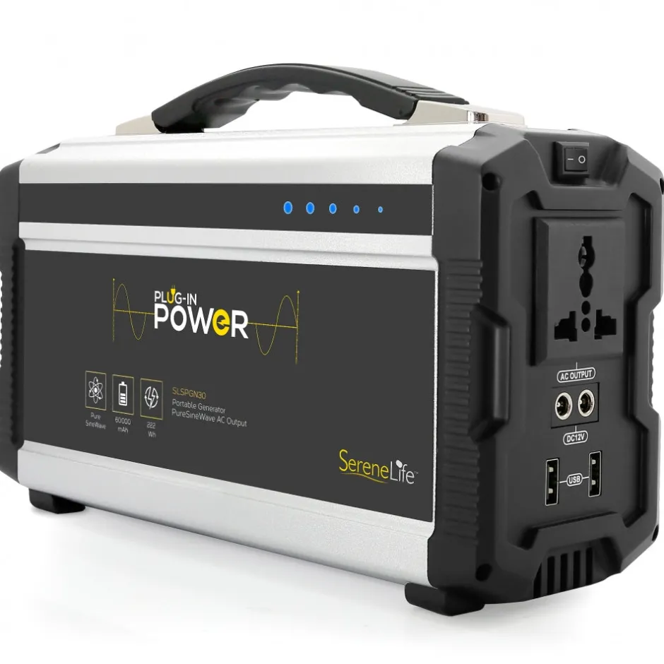Portable Power Generator 60,000mAh Lithium Battery Dual USB Ports<SereneLife Outlet