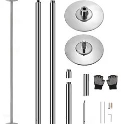 Portable Spinning Dance Pole, Adjustable Steel, Holds 1102 lbs<SereneLife Clearance