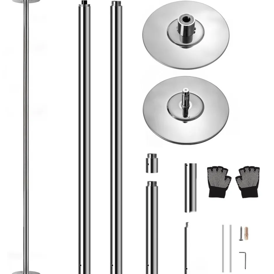 Portable Spinning Dance Pole, Adjustable Steel, Holds 1102 lbs<SereneLife Clearance