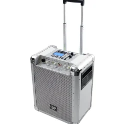 Portable 400W PA System, Rechargeable, DJ Controls, White<Pyle Hot