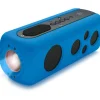 Portable Waterproof Speaker - Rugged Design, Bluetooth, LED Flashlight, Blue<Pyle Best
