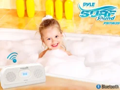 Portable Waterproof Speaker, 15hr Battery, Bluetooth, Blue<Pyle Clearance