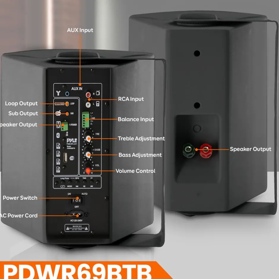 Pro-Active Wireless Bt Streaming Speaker<Pyle Best