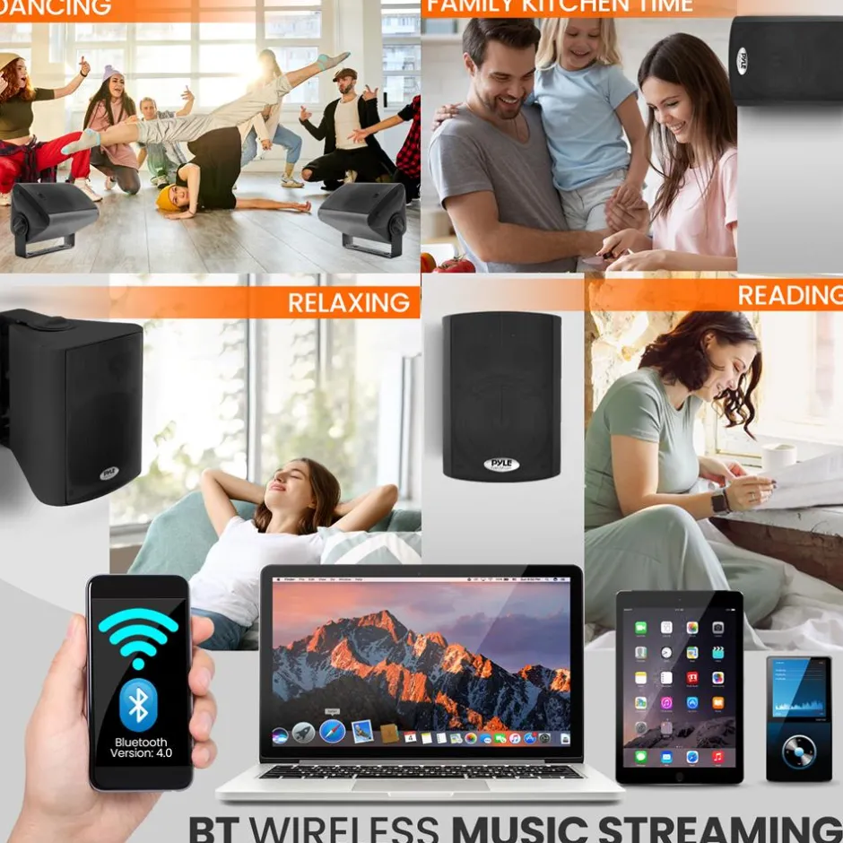 Pro-Active Wireless Bt Streaming Speaker<Pyle Best