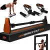 Pull-Up & Push-Up Bar Kit, Full Body Workout, Non-Slip Foam Handles<SQUATZ Sale