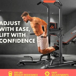 Pull-Up Workout Station, Strengthen Upper Body, Heavy Duty Steel Frame<SQUATZ Clearance
