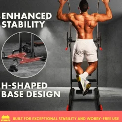 Pull-Up Workout Station, Strengthen Upper Body, Heavy Duty Steel Frame<SQUATZ Clearance