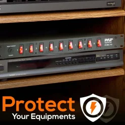 Rack Mount Power Supply with Circuit Breaker Protection<Pyle Online