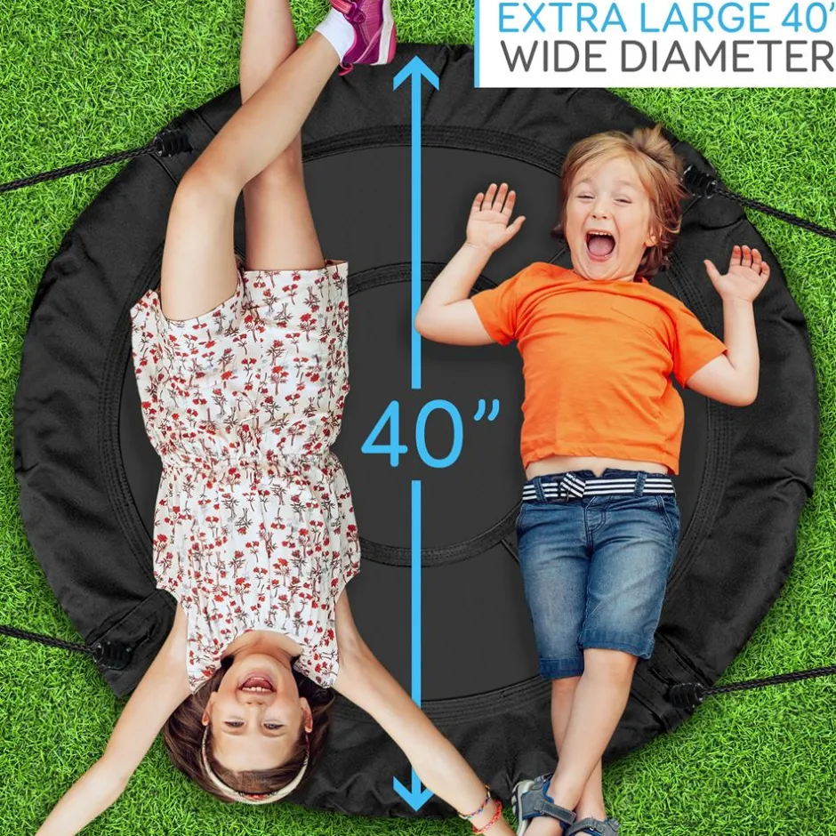 Saucer Swing 40" Relaxing Fun Waterproof 600D Polyester<SereneLife Best
