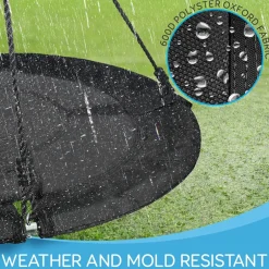 Saucer Swing for Kids - Relaxing Fun - 40" Waterproof Seat - Easy Setup<SereneLife Discount