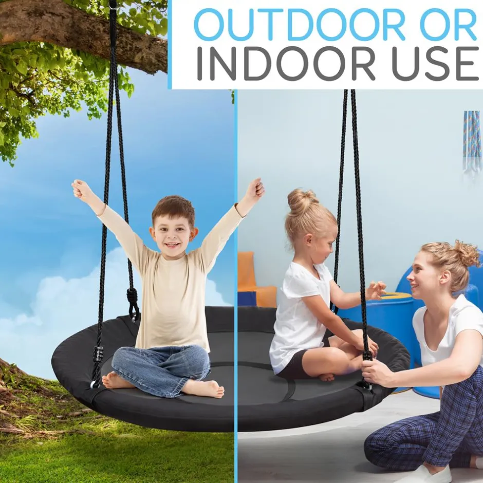 Saucer Swing for Kids - Relaxing Fun - 40" Waterproof Seat - Easy Setup<SereneLife Discount