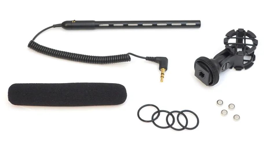 Shotgun Microphone for Video/Camera, Clear Audio, 3.5mm Connector, Dark Gray<Pyle Best
