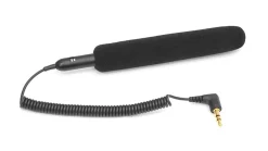 Shotgun Microphone for Video/Camera, Clear Audio, 3.5mm Connector, Dark Gray<Pyle Best