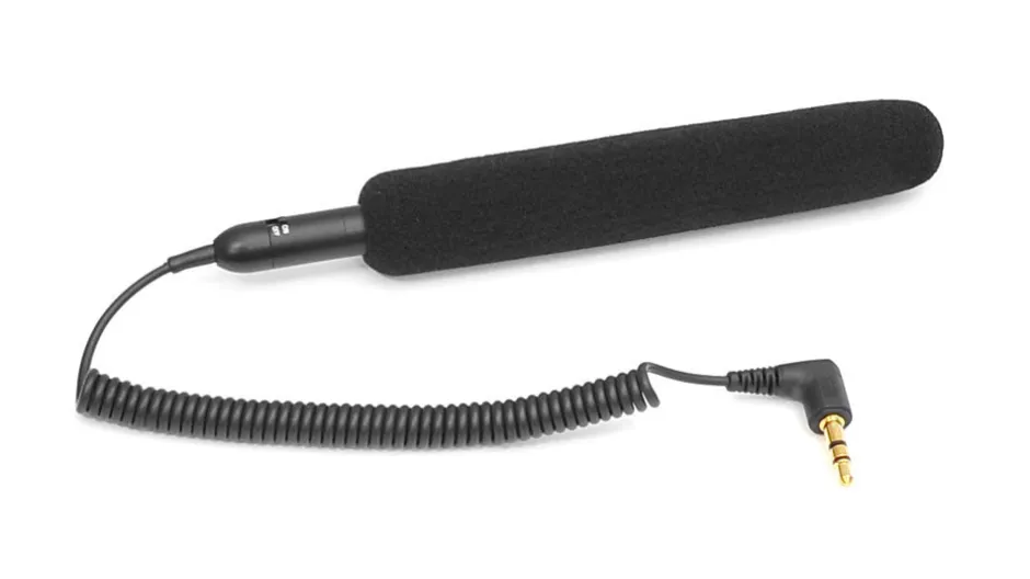 Shotgun Microphone for Video/Camera, Clear Audio, 3.5mm Connector, Dark Gray<Pyle Best