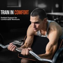 Sissy Squat Machine - Build Muscle - Heavy-Duty Steel - Black & Orange<SQUATZ Discount