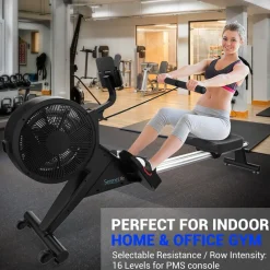 Smart Rowing Machine, 16-Level Magnetic Resistance, Bluetooth, Folding<SereneLife