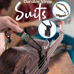 Soprano Ukulele Kit, Learn to Play, Mahogany, Digital Tuner, Gig Bag<Pyle Hot