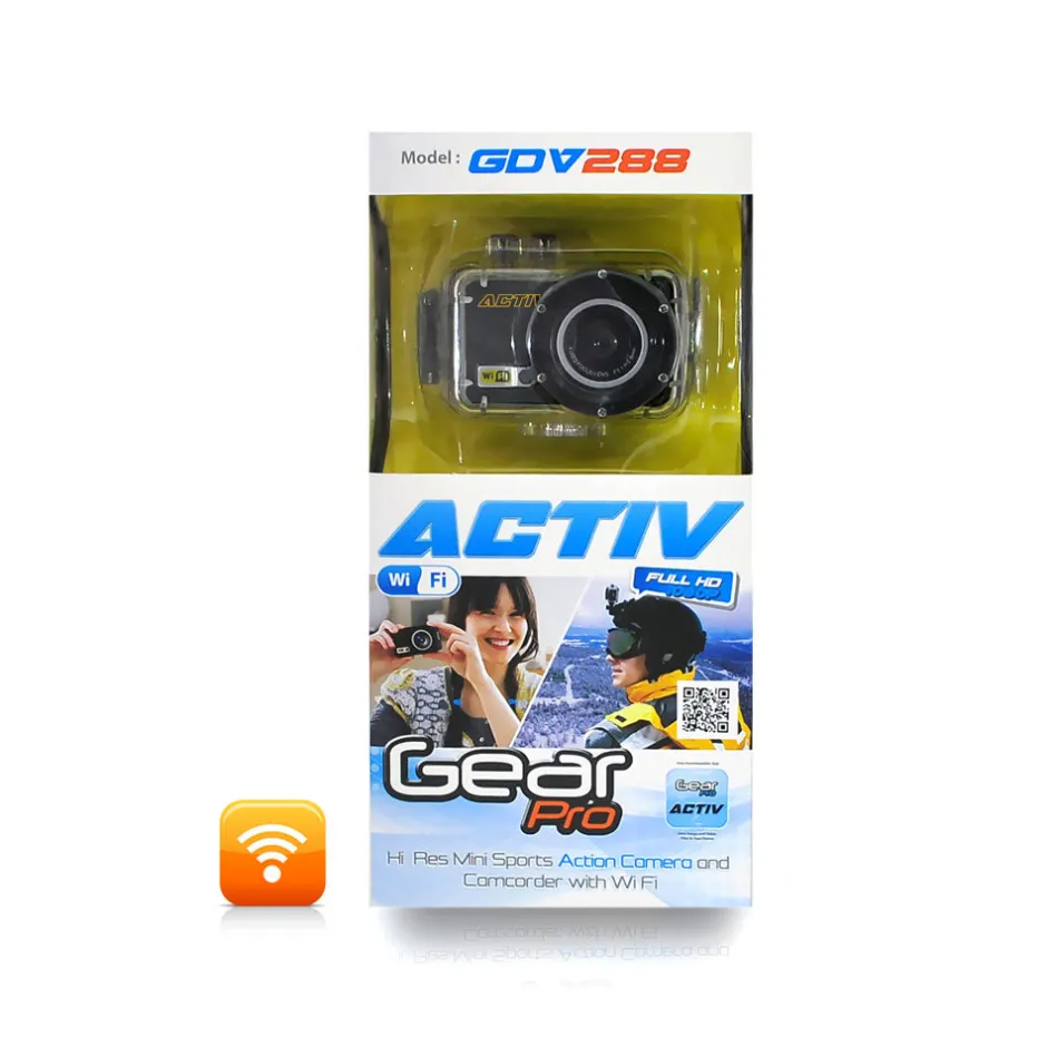 Sports Action Camera 1080p HD Wi-Fi Waterproof Case Blue<Pyle Sale