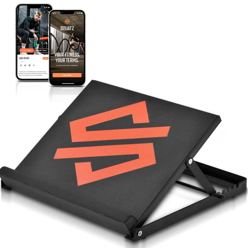 Steel Slant Board Calf Stretcher, 500lb Capacity, Adjustable 4 Positions<SQUATZ Best