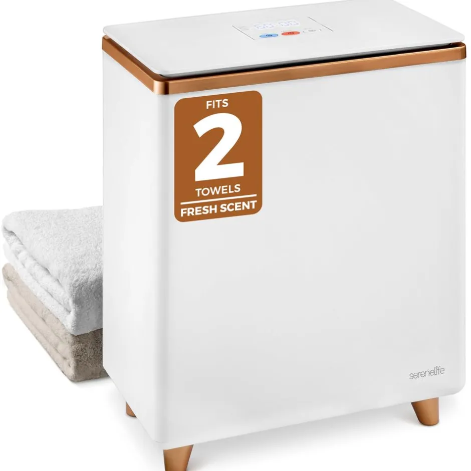 Towel Warmer with Auto Shut-Off, Holds 2 Towels, Rose Gold<SereneLife Discount