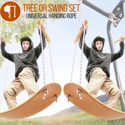 Tree Swing Kit, Relaxing Fun, Composite Seat, Adjustable Height<SereneLife New