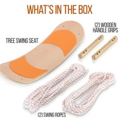 Tree Swing Kit, Relaxing Fun, Composite Seat, Adjustable Height<SereneLife New