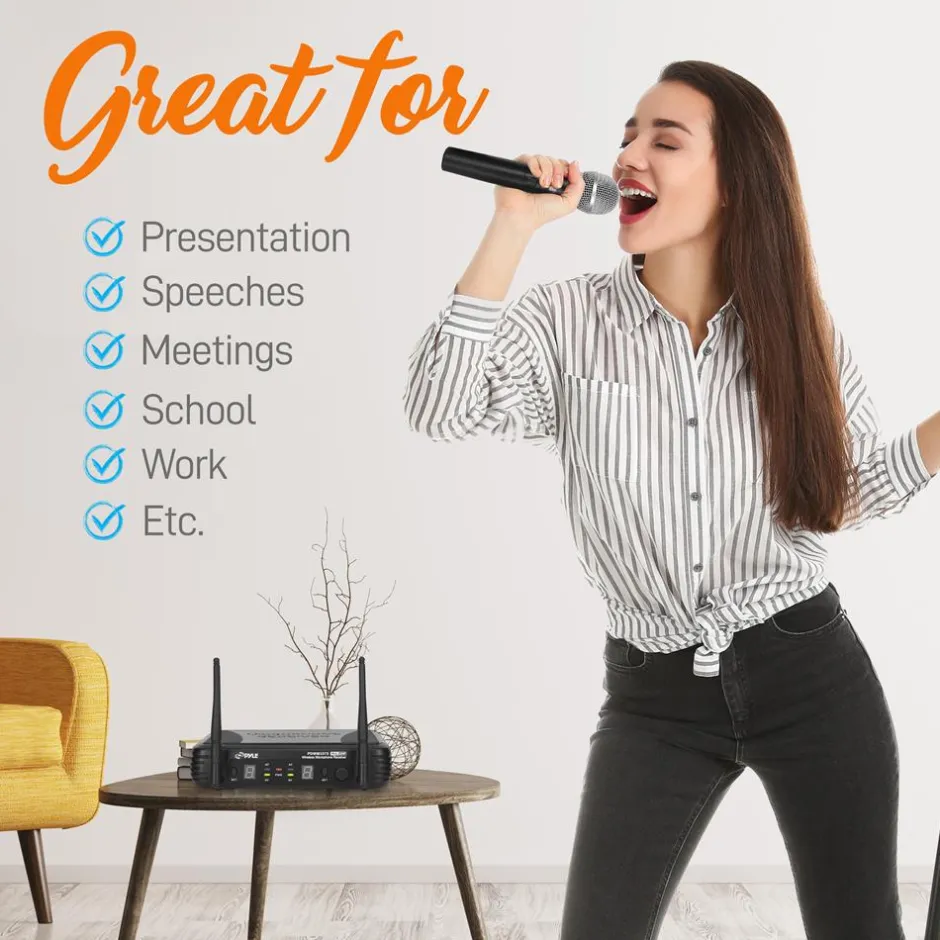 Uhf Wireless Microphone System Kit<Pyle Discount