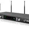 UHF Wireless Microphone System 164ft Range 16 Channels Rack Mountable<Pyle