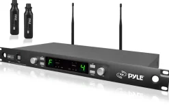 UHF Wireless Microphone System 164ft Range 16 Channels Rack Mountable<Pyle
