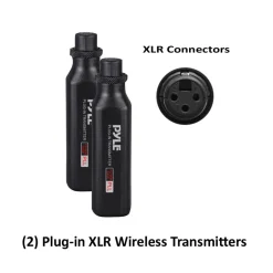 UHF Wireless Microphone System 164ft Range 16 Channels Rack Mountable<Pyle