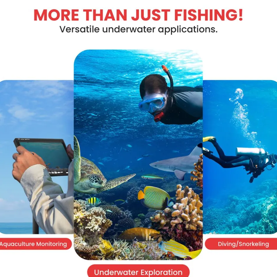 Underwater Fishing Camera, HD Lens, 7" LCD, Infrared Night Vision, Waterproof<Pyle Best