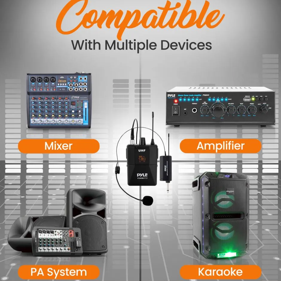 Universal Uhf Wireless Microphone<Pyle Hot