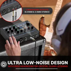 USB Audio Interface - Pristine Recording - 24 Digital Effects - Compact Size<Pyle Online