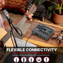 USB Audio Interface - Pristine Recording - 24 Digital Effects - Compact Size<Pyle Online