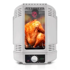 Vertical Rotisserie Oven - Fat-Reducing Dual Heating - White<NutriChef Discount
