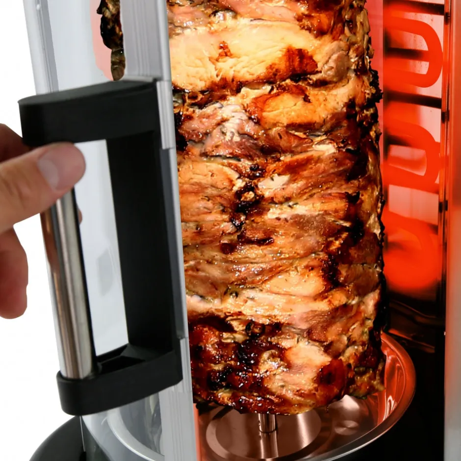 Vertical Rotisserie Oven, Energy Efficient, 1500W, Tempered Glass Door<NutriChef Hot