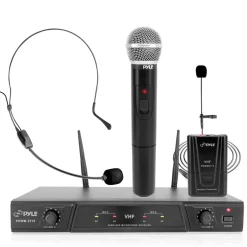 Vhf 2-Ch. Wireless Microphone System Kit<Pyle Best